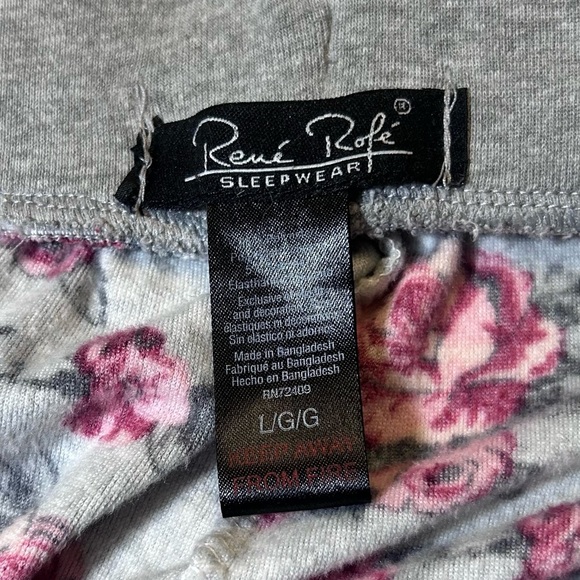 Rene Rofe Long Sleeve Flowered Pajama Set - Picture 4 of 9